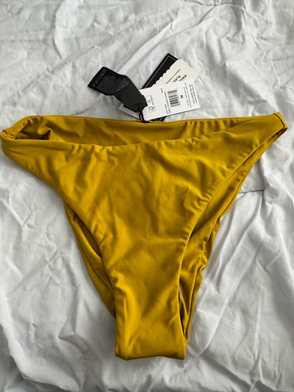 Volcom Simply Seamless Skimpy Bikini Bottom - Moss, Medium, NWT